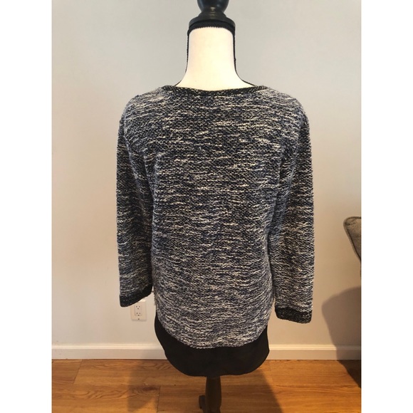 Two by Vince Camuto Tweed Layered Top - Picture 5 of 6